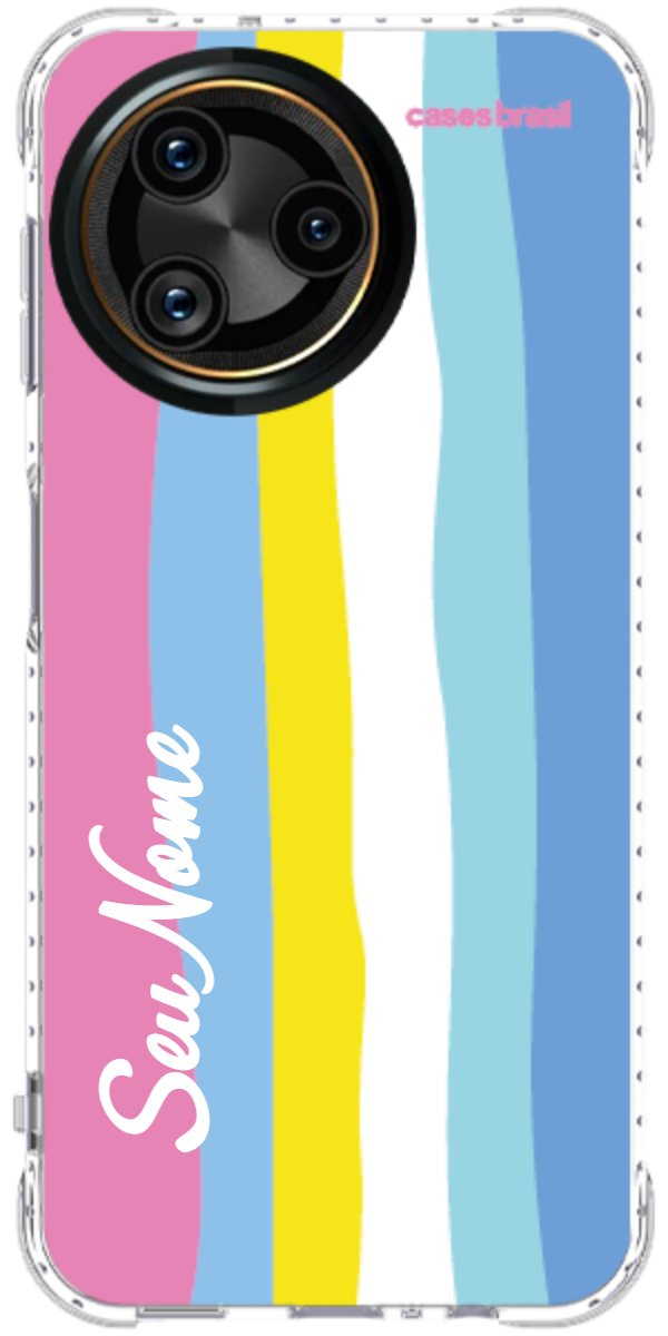 Capinha para Celular Arco-íris Vertical Colorido
