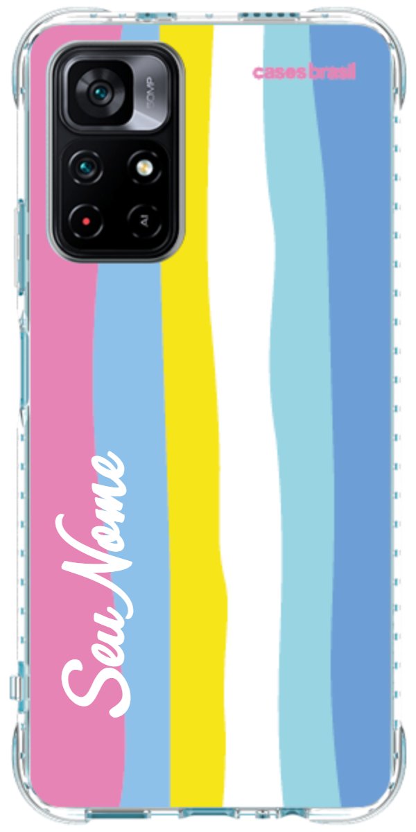 Capinha para Celular Arco-íris Vertical Colorido