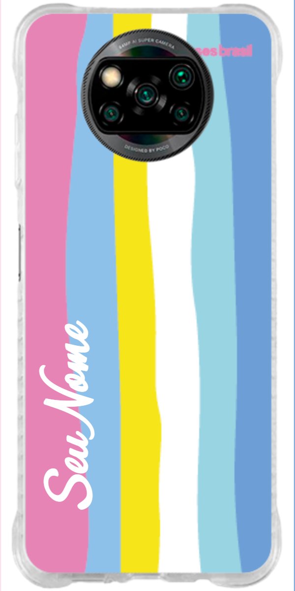Capinha para Celular Arco-íris Vertical Colorido