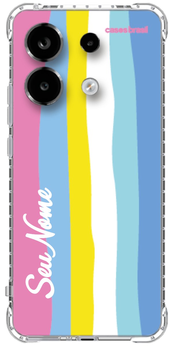 Capinha para Celular Arco-íris Vertical Colorido