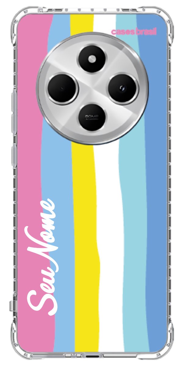 Capinha para Celular Arco-íris Vertical Colorido