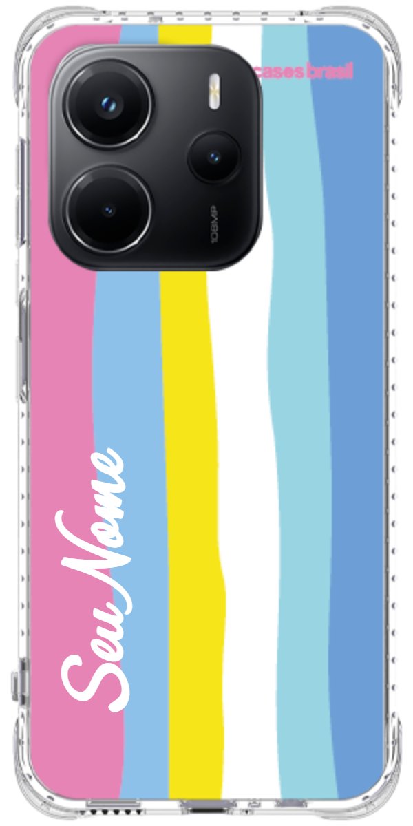 Capinha para Celular Arco-íris Vertical Colorido