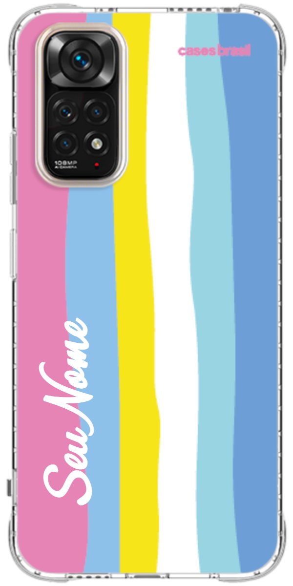 Capinha para Celular Arco-íris Vertical Colorido