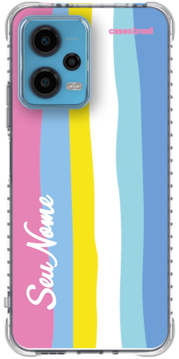Capinha para Celular Arco-íris Vertical Colorido