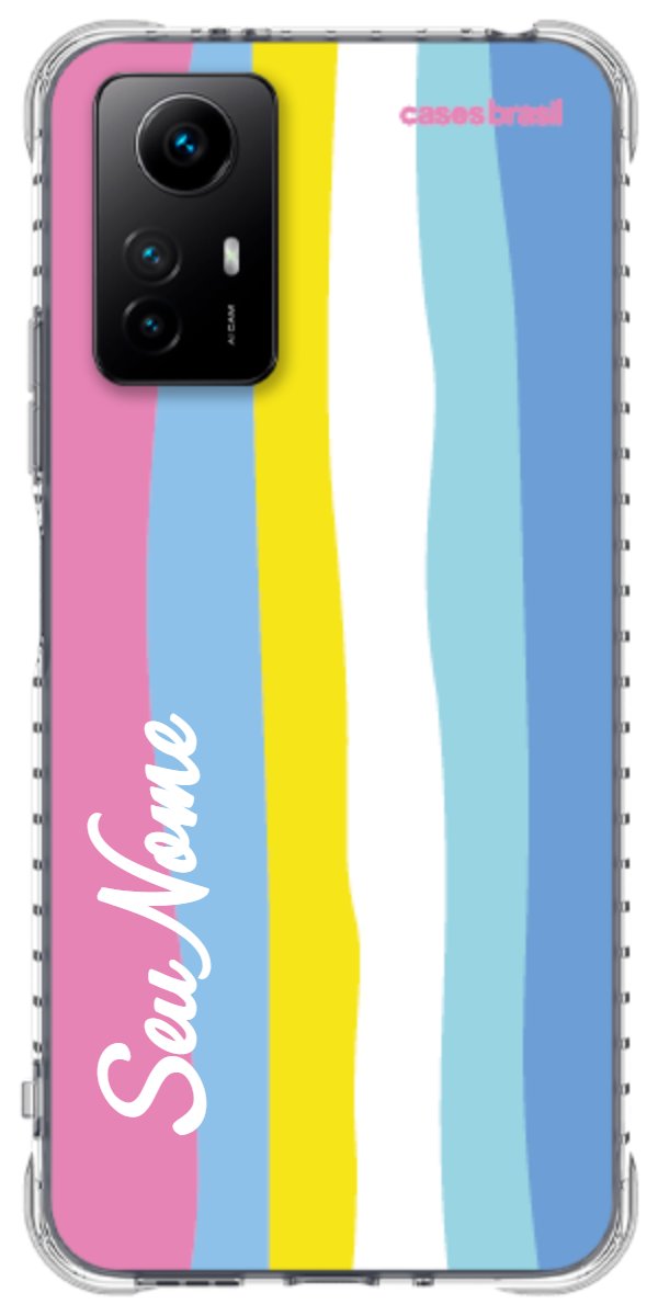 Capinha para Celular Arco-íris Vertical Colorido