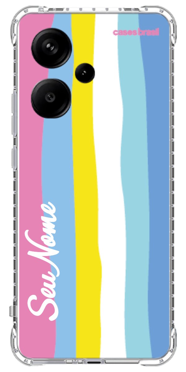 Capinha para Celular Arco-íris Vertical Colorido