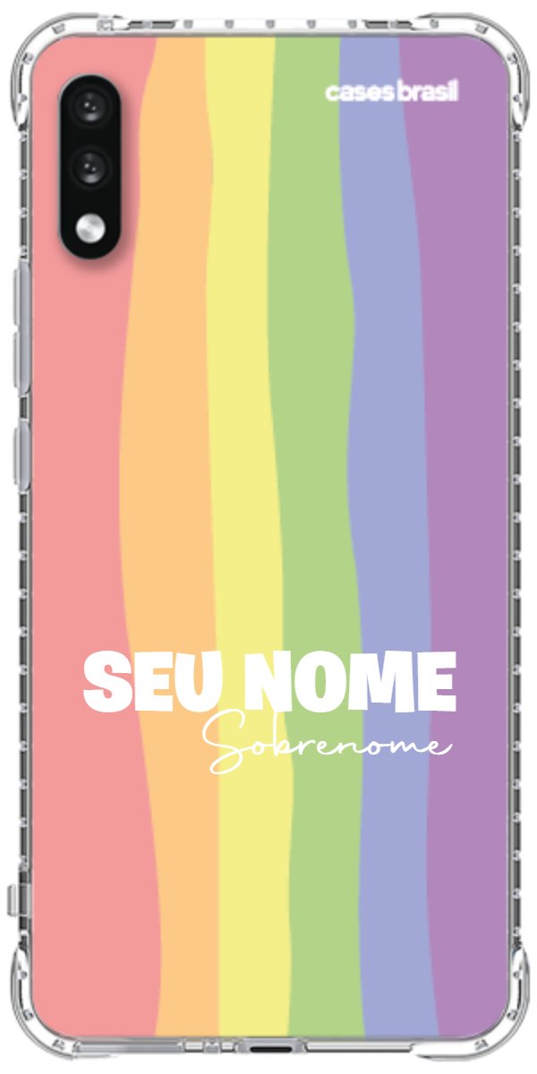 Capinha para Celular Arco-íris Vertical Sobrenome