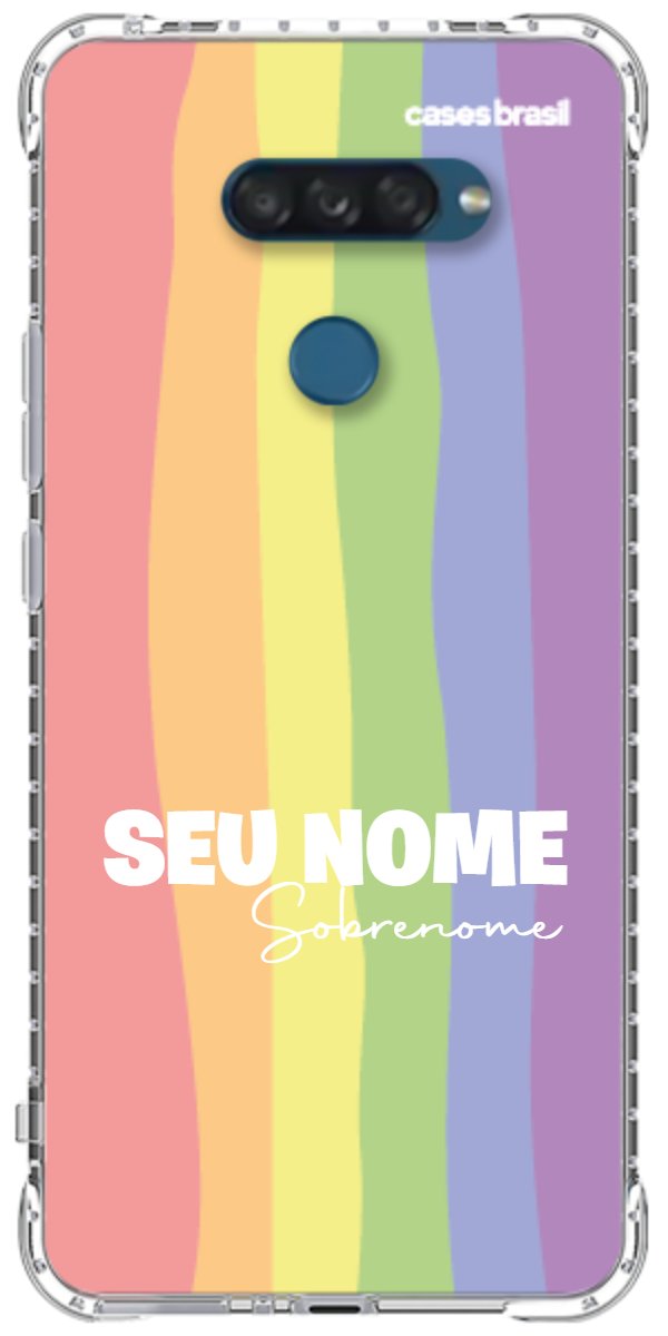 Capinha para Celular Arco-íris Vertical Sobrenome