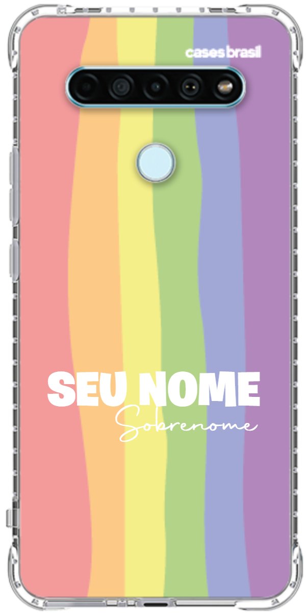 Capinha para Celular Arco-íris Vertical Sobrenome