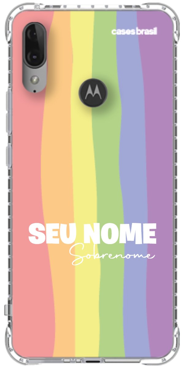 Capinha para Celular Arco-íris Vertical Sobrenome