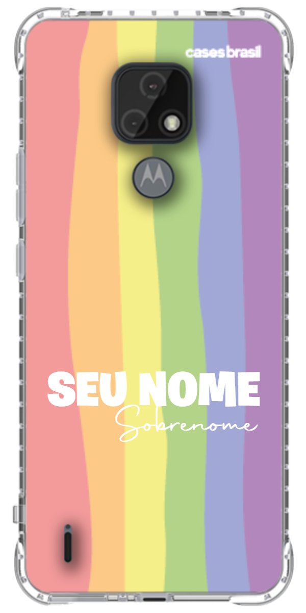 Capinha para Celular Arco-íris Vertical Sobrenome
