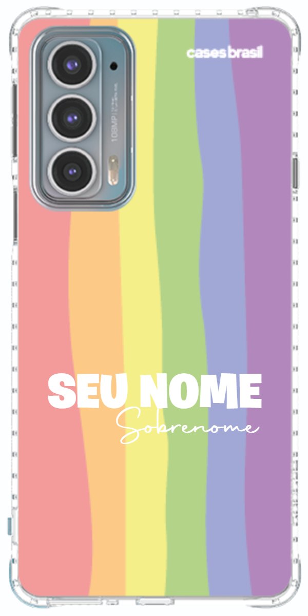 Capinha para Celular Arco-íris Vertical Sobrenome