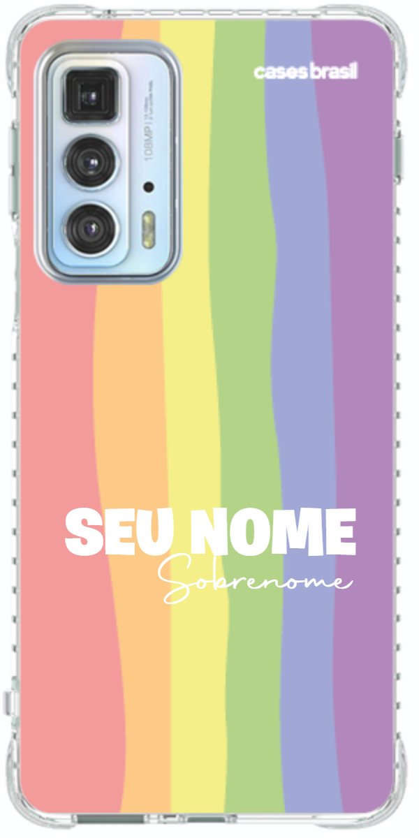 Capinha para Celular Arco-íris Vertical Sobrenome