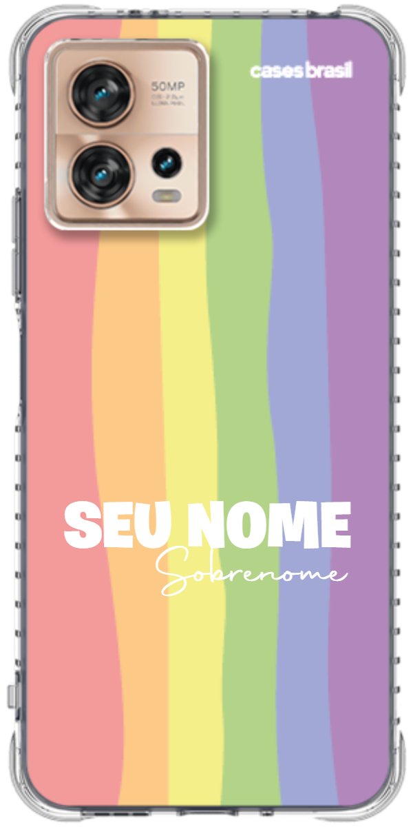 Capinha para Celular Arco-íris Vertical Sobrenome