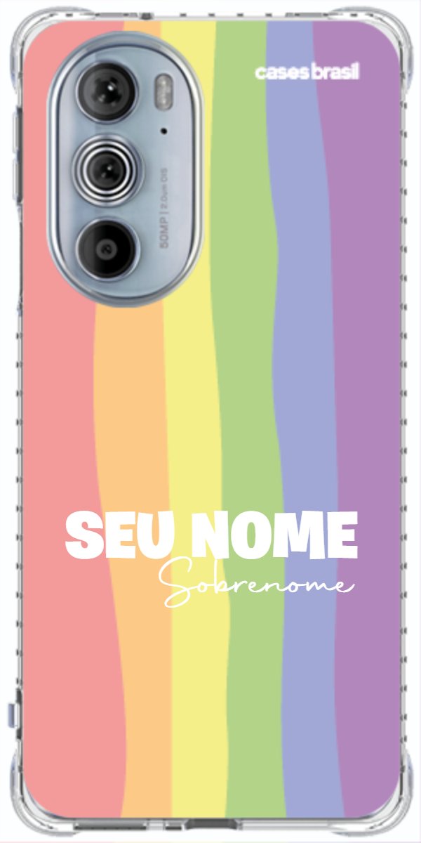 Capinha para Celular Arco-íris Vertical Sobrenome
