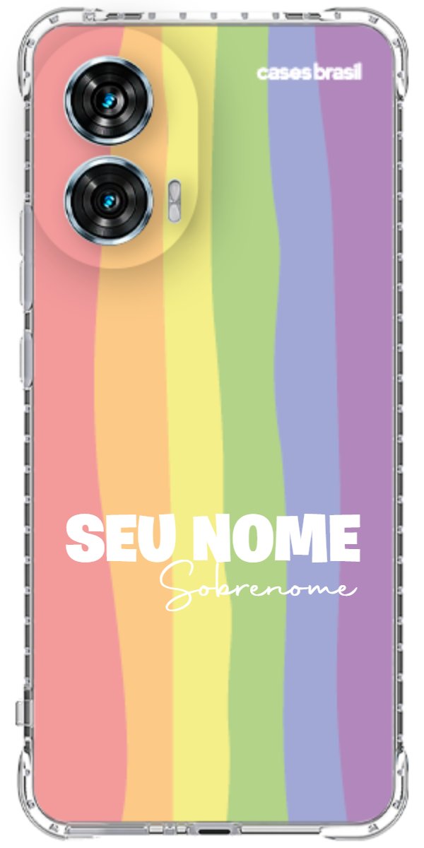 Capinha para Celular Arco-íris Vertical Sobrenome