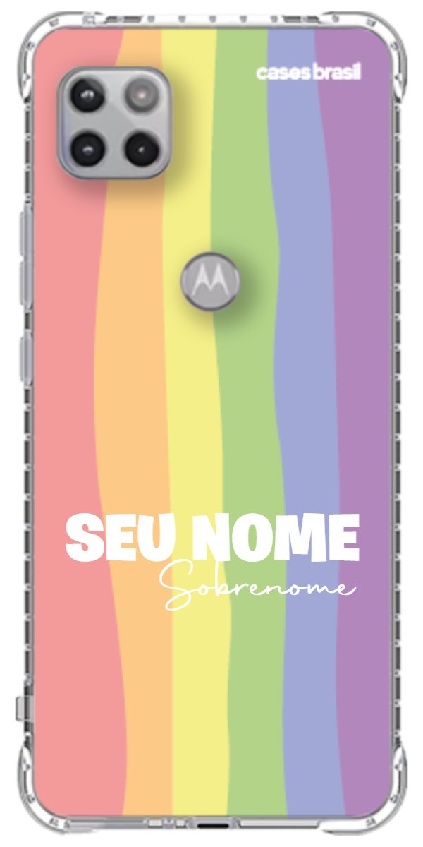 Capinha para Celular Arco-íris Vertical Sobrenome