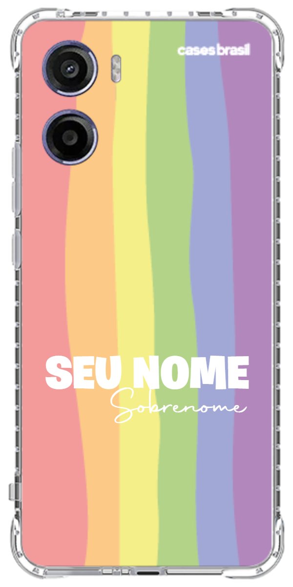 Capinha para Celular Arco-íris Vertical Sobrenome