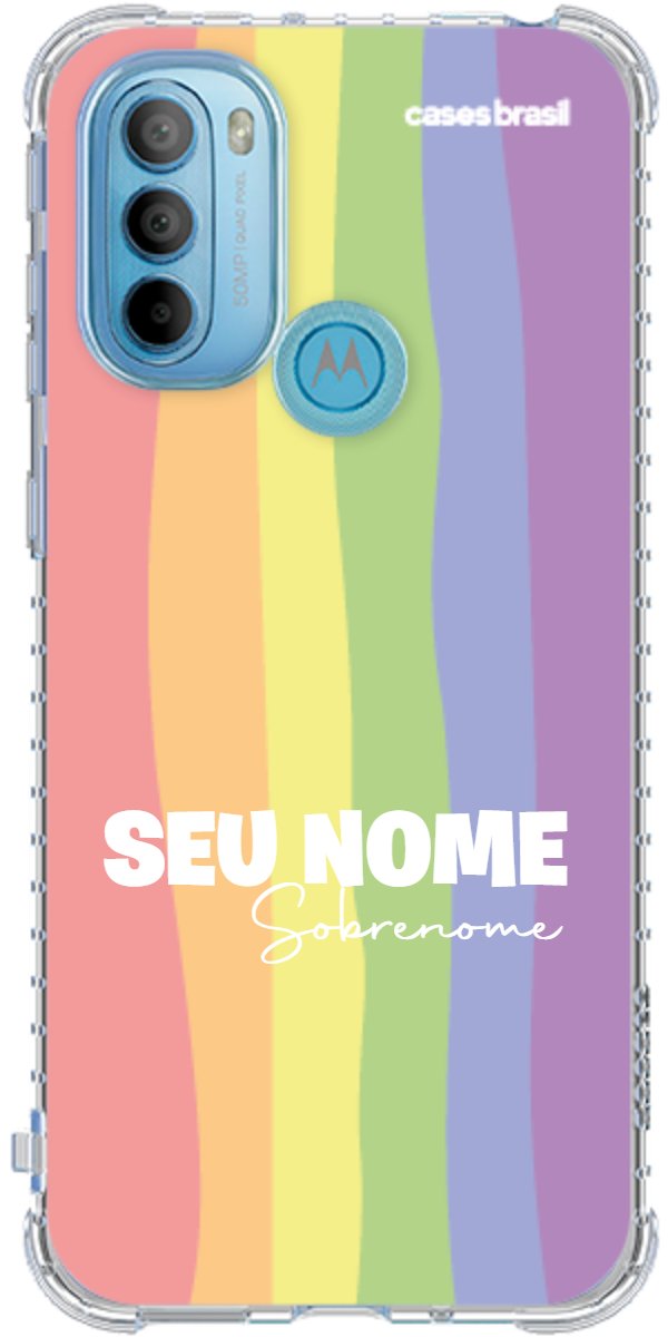 Capinha para Celular Arco-íris Vertical Sobrenome