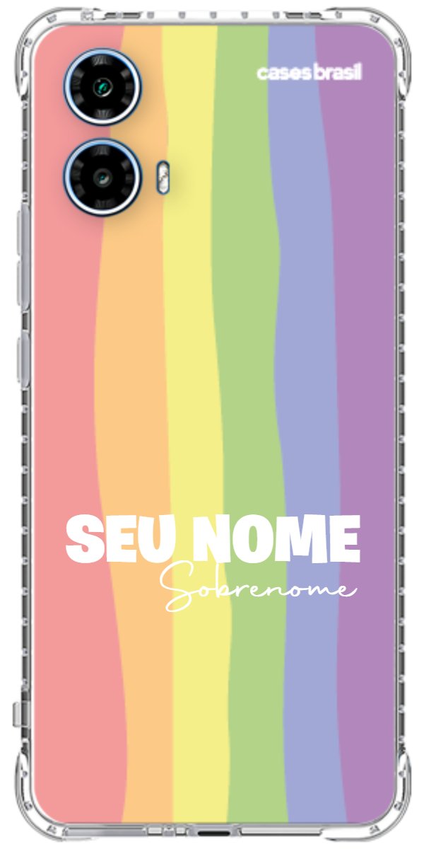 Capinha para Celular Arco-íris Vertical Sobrenome