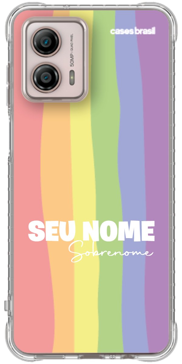 Capinha para Celular Arco-íris Vertical Sobrenome