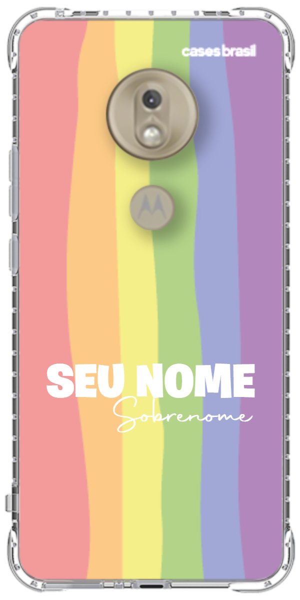 Capinha para Celular Arco-íris Vertical Sobrenome