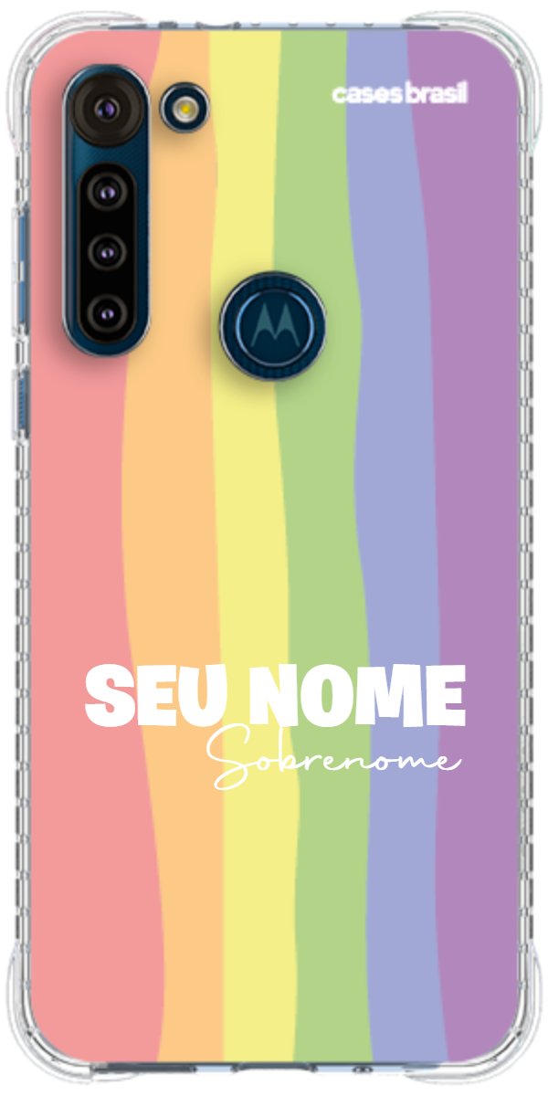 Capinha para Celular Arco-íris Vertical Sobrenome