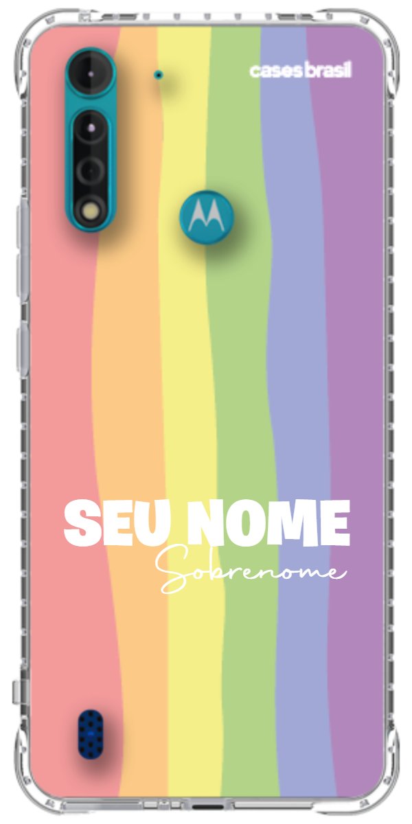 Capinha para Celular Arco-íris Vertical Sobrenome