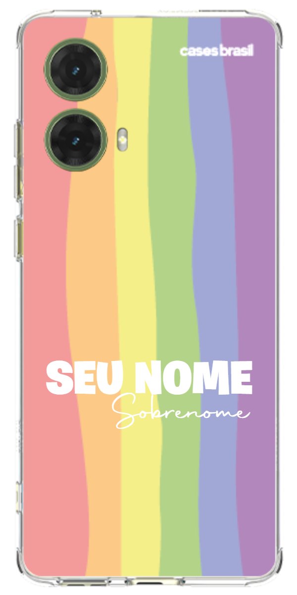 Capinha para Celular Arco-íris Vertical Sobrenome