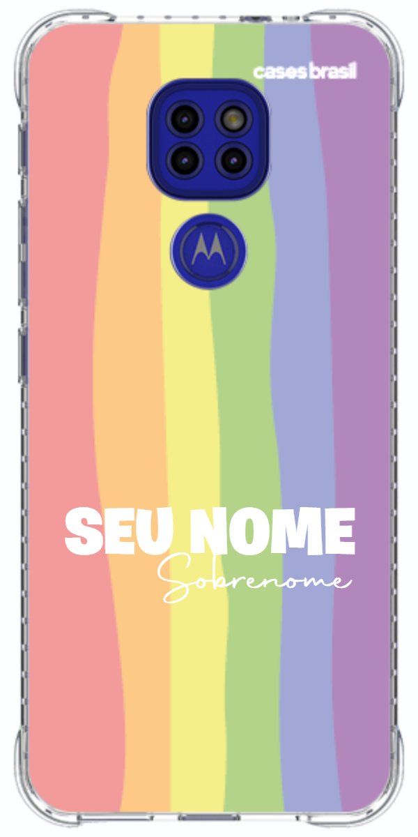 Capinha para Celular Arco-íris Vertical Sobrenome