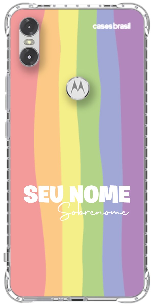 Capinha para Celular Arco-íris Vertical Sobrenome