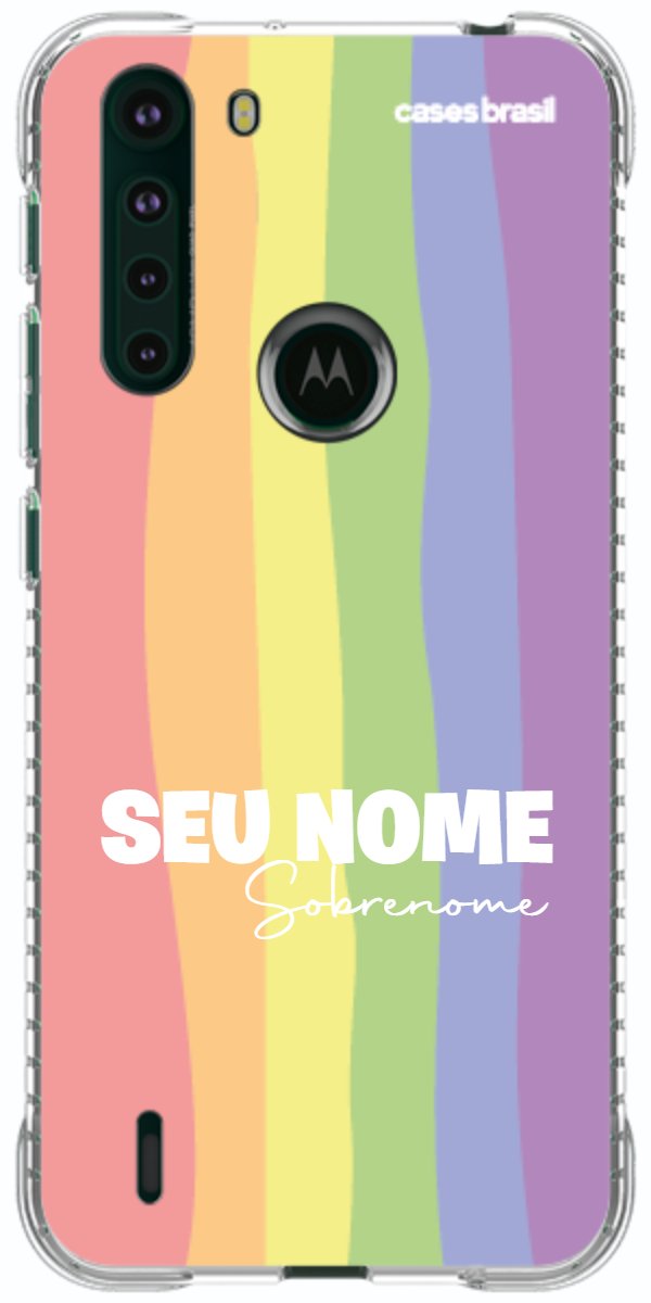 Capinha para Celular Arco-íris Vertical Sobrenome