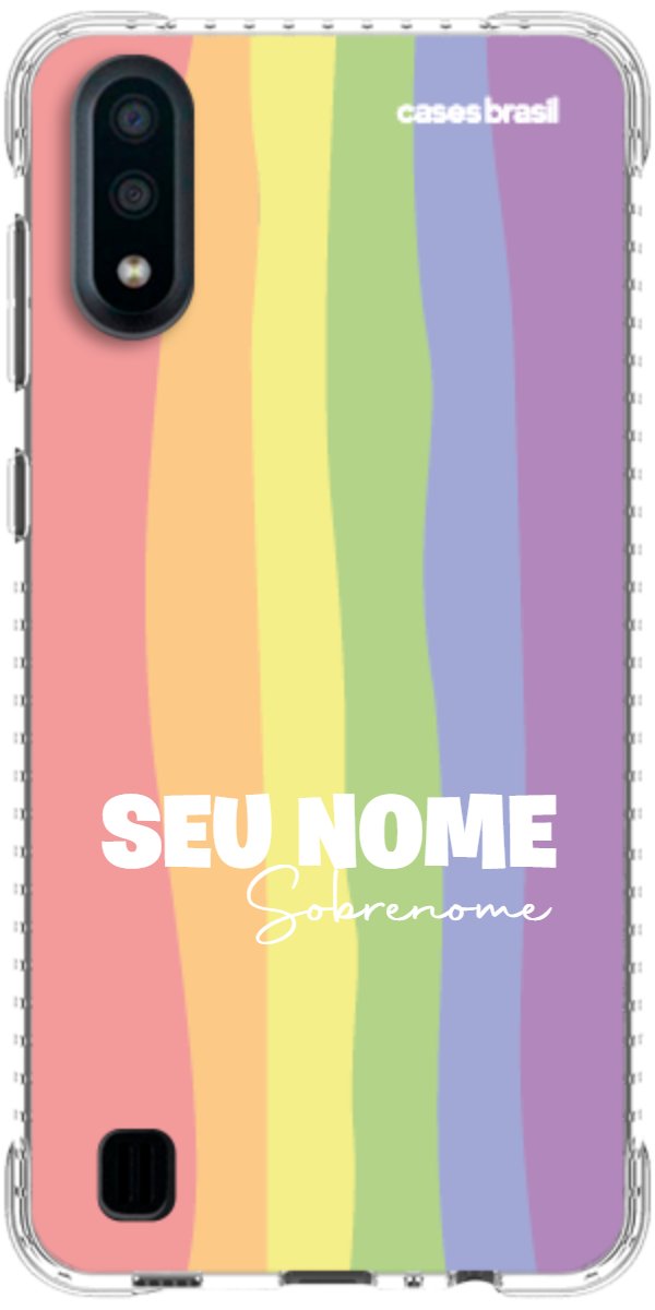 Capinha para Celular Arco-íris Vertical Sobrenome