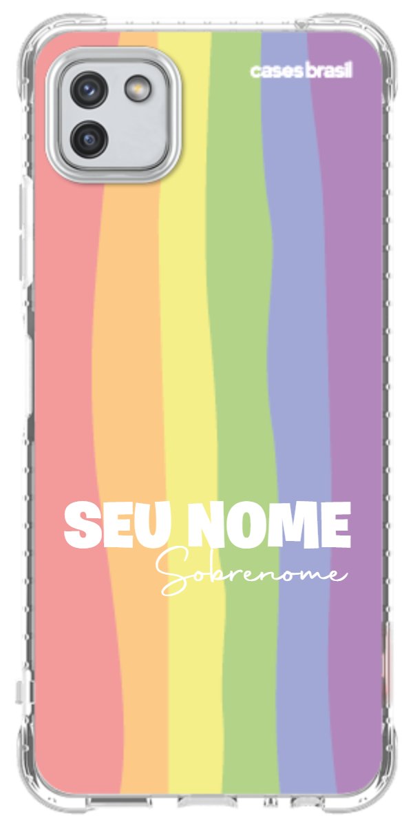 Capinha para Celular Arco-íris Vertical Sobrenome