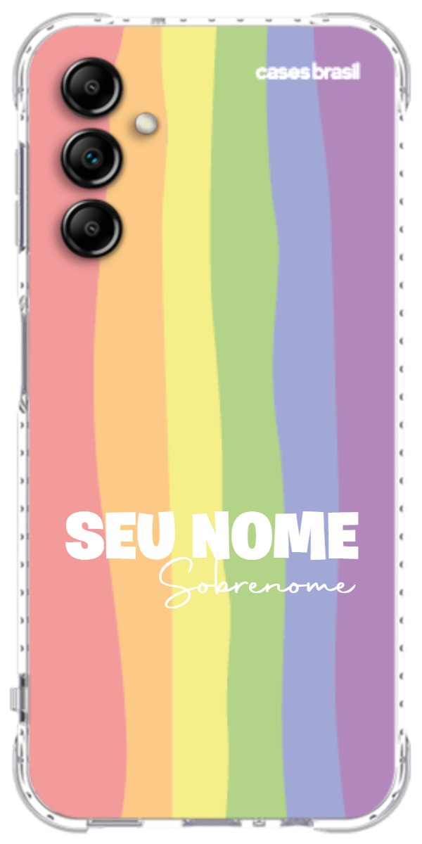 Capinha para Celular Arco-íris Vertical Sobrenome