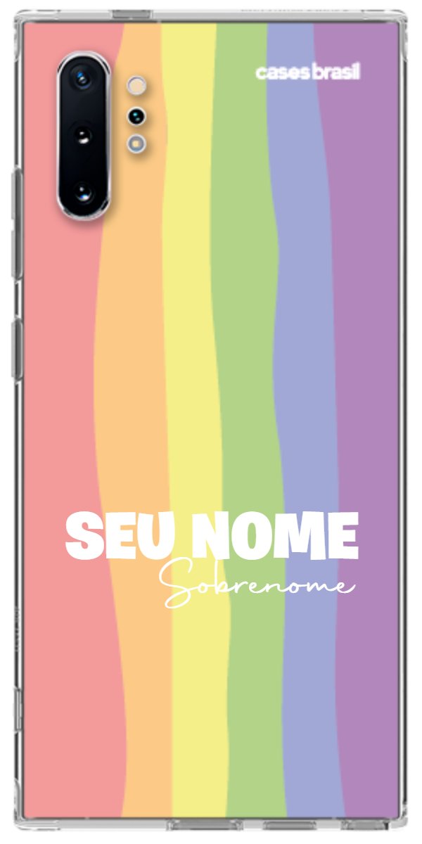 Capinha para Celular Arco-íris Vertical Sobrenome