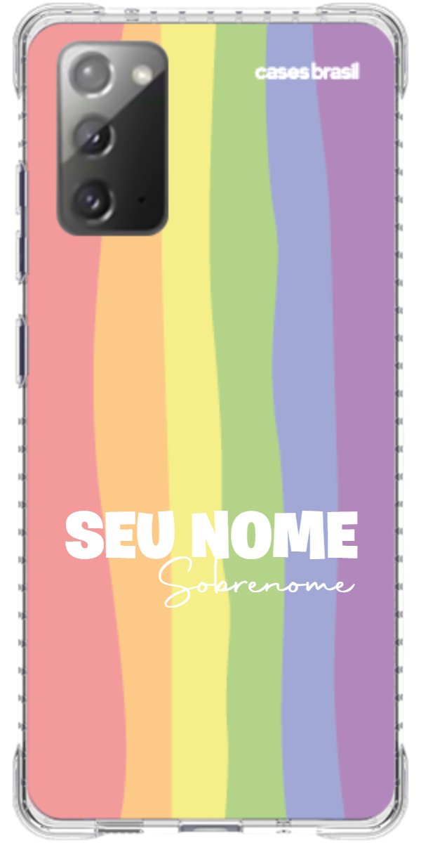 Capinha para Celular Arco-íris Vertical Sobrenome
