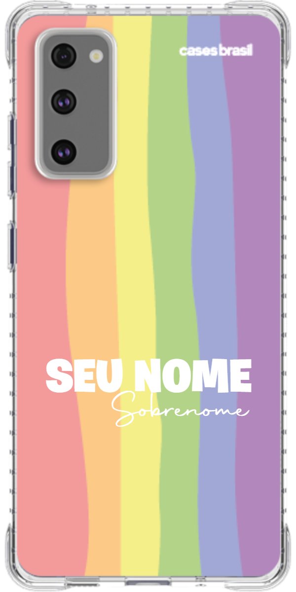 Capinha para Celular Arco-íris Vertical Sobrenome