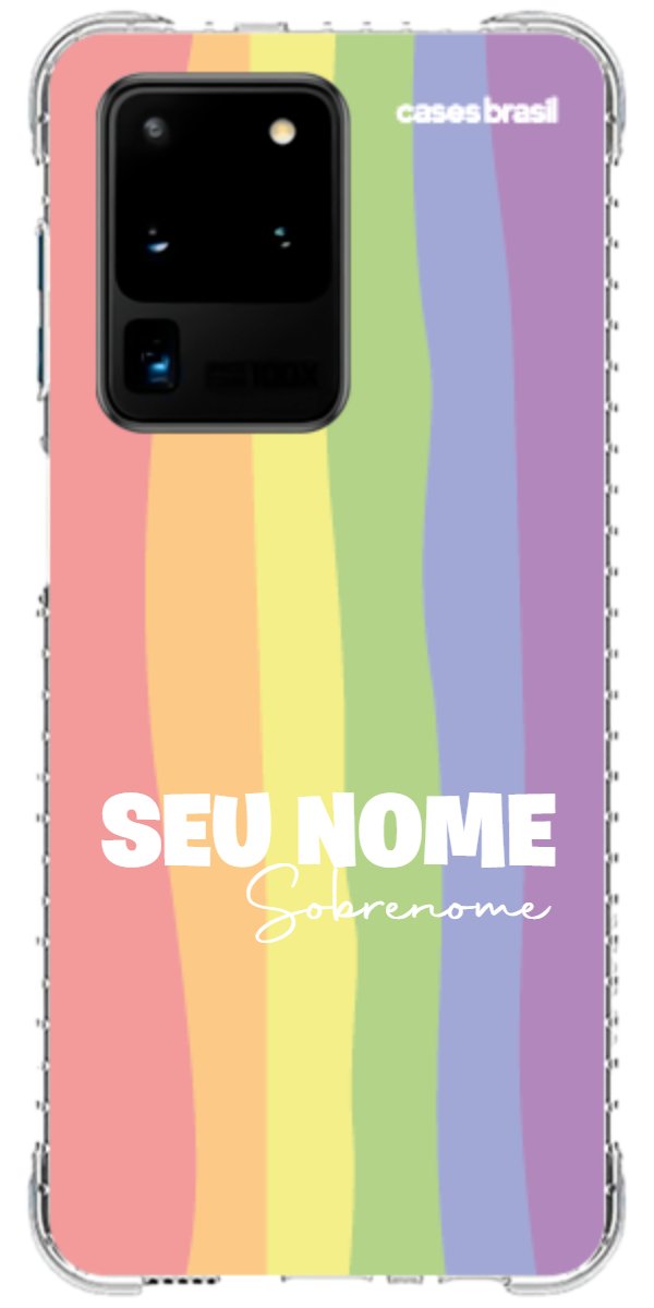 Capinha para Celular Arco-íris Vertical Sobrenome