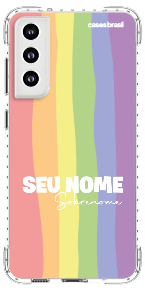 Capinha para Celular Arco-íris Vertical Sobrenome