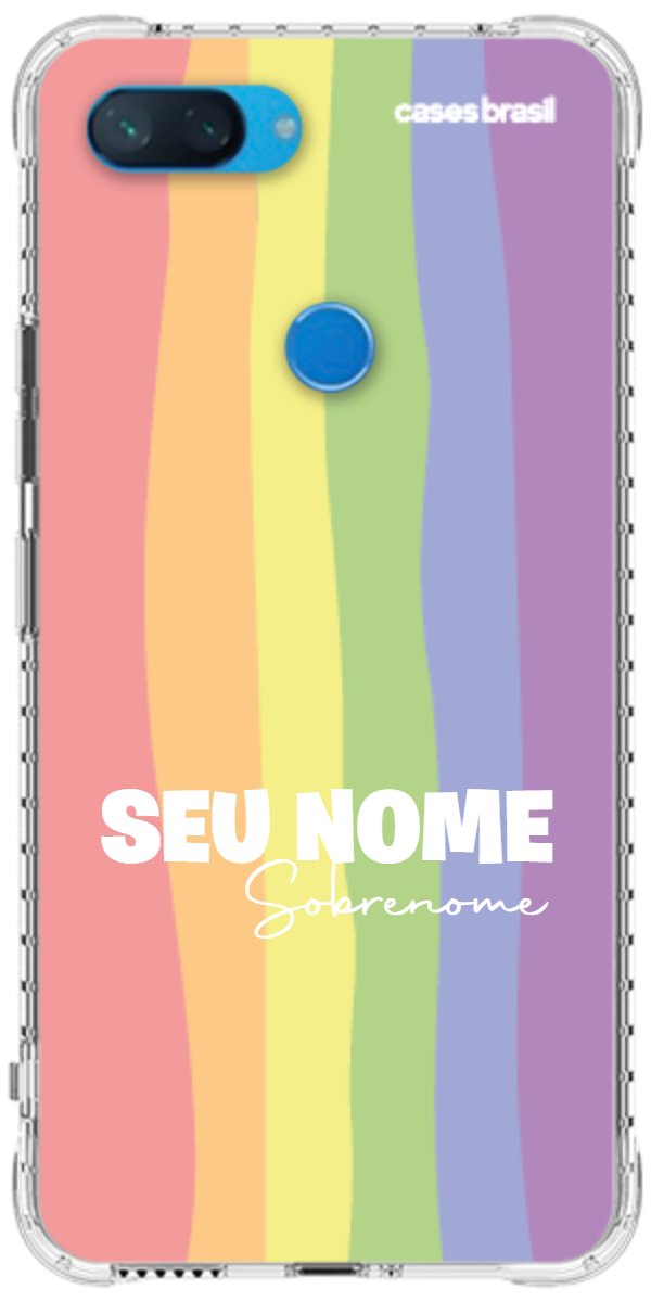Capinha para Celular Arco-íris Vertical Sobrenome