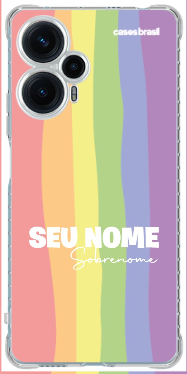Capinha para Celular Arco-íris Vertical Sobrenome