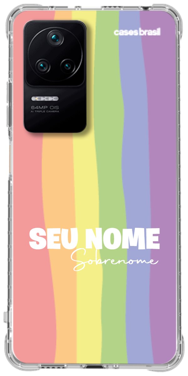 Capinha para Celular Arco-íris Vertical Sobrenome