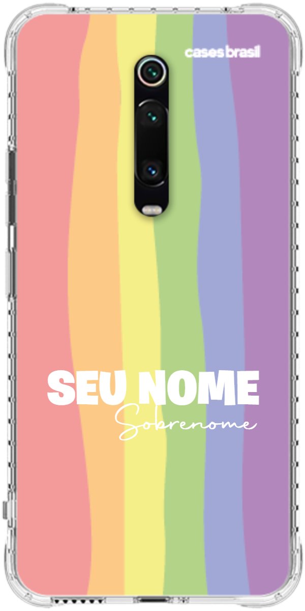 Capinha para Celular Arco-íris Vertical Sobrenome