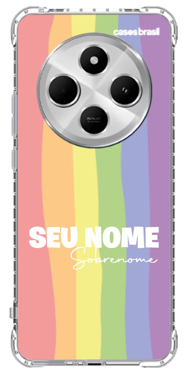 Capinha para Celular Arco-íris Vertical Sobrenome