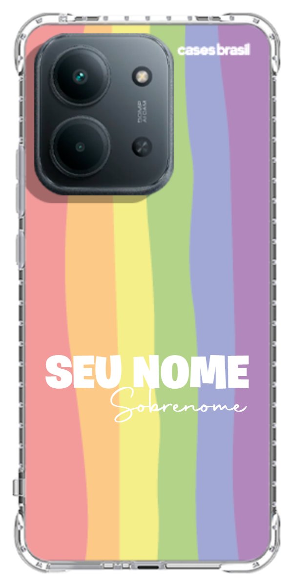 Capinha para Celular Arco-íris Vertical Sobrenome