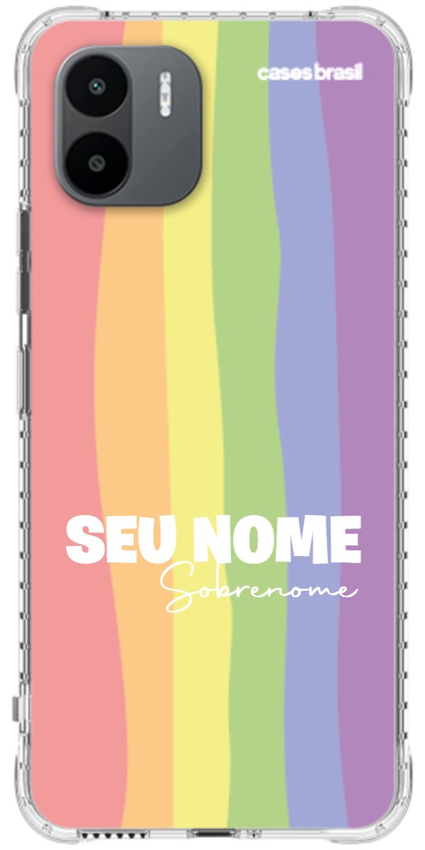 Capinha para Celular Arco-íris Vertical Sobrenome
