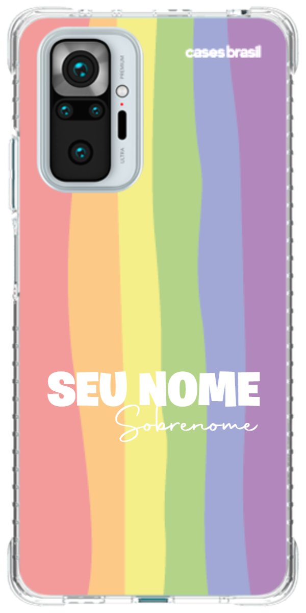 Capinha para Celular Arco-íris Vertical Sobrenome