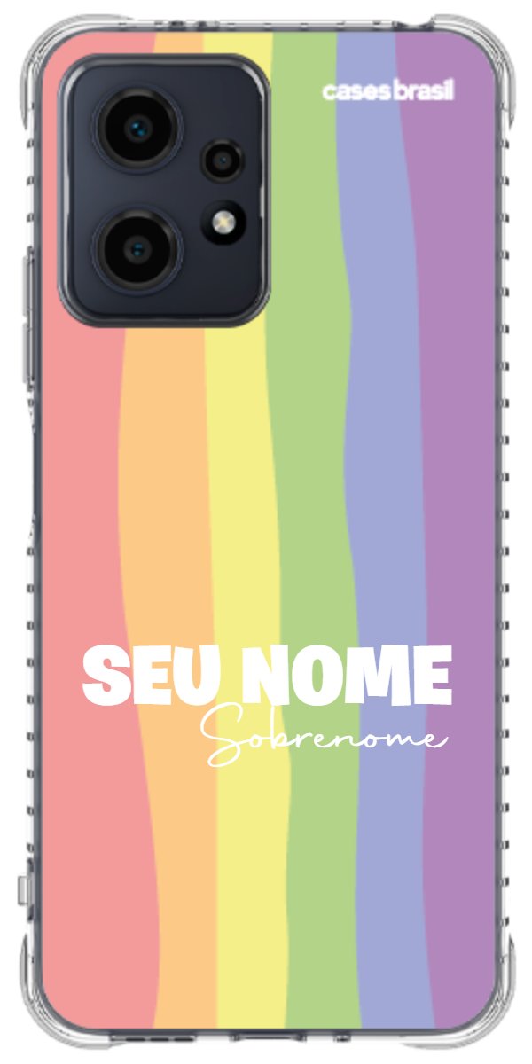 Capinha para Celular Arco-íris Vertical Sobrenome