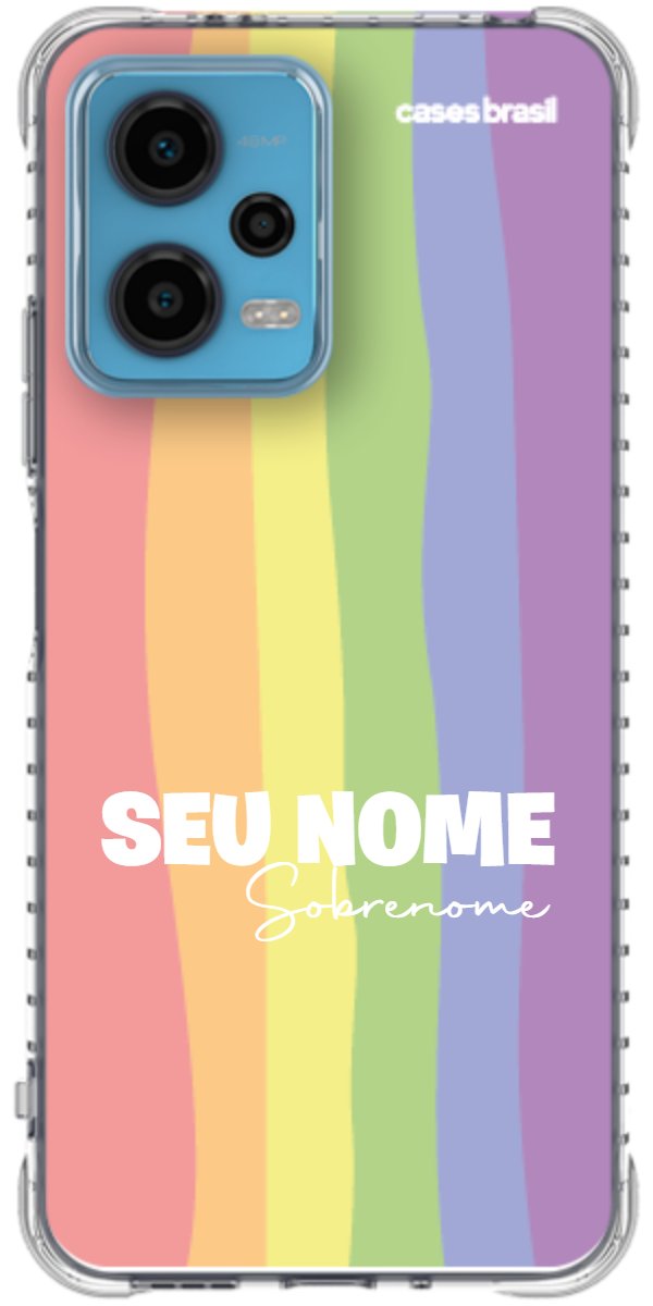 Capinha para Celular Arco-íris Vertical Sobrenome